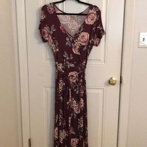 Hi-low (faux wrap) dress, worn ONCE